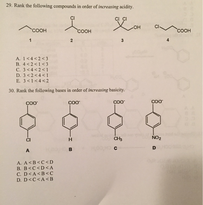 solved-rank-the-following-compounds-in-order-of-increasing-chegg