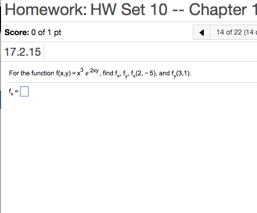 Solved For The Function F(x, Y) = X^3 E^2xy Find F X, F Y, 