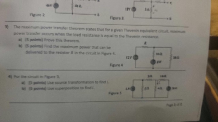 The maximum power transfer theorem states that for a | Chegg.com