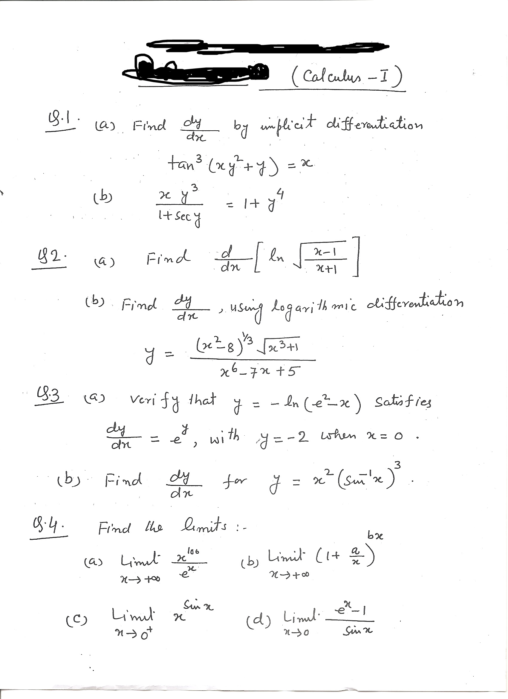 Solved Find Dy dx By Implicit Differentiation Tan3 xy2 Chegg