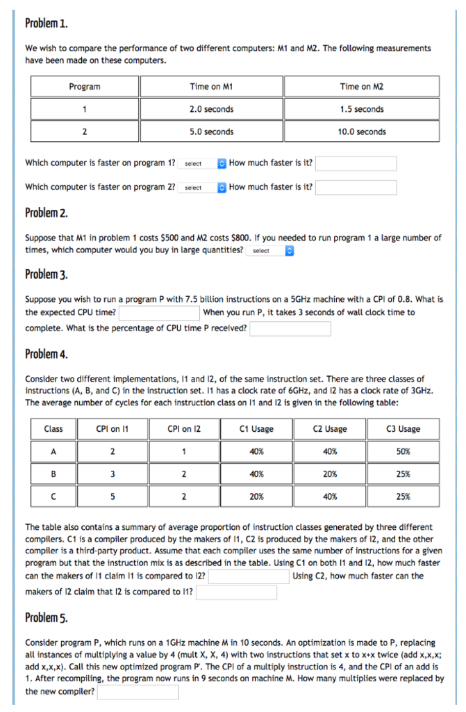 Solved We wish to compare the performance of two different | Chegg.com