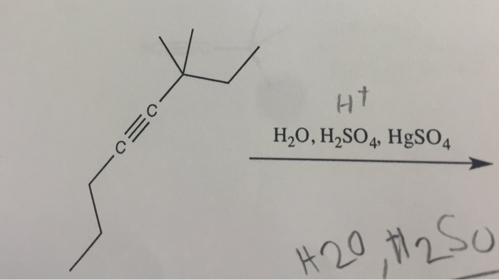 Solved H2O, H2SO4, Hgso4 | Chegg.com