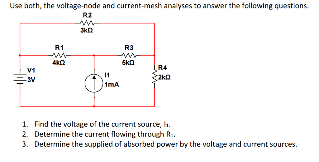 Solved Use both, the voltage-node and current-mesh analyses | Chegg.com