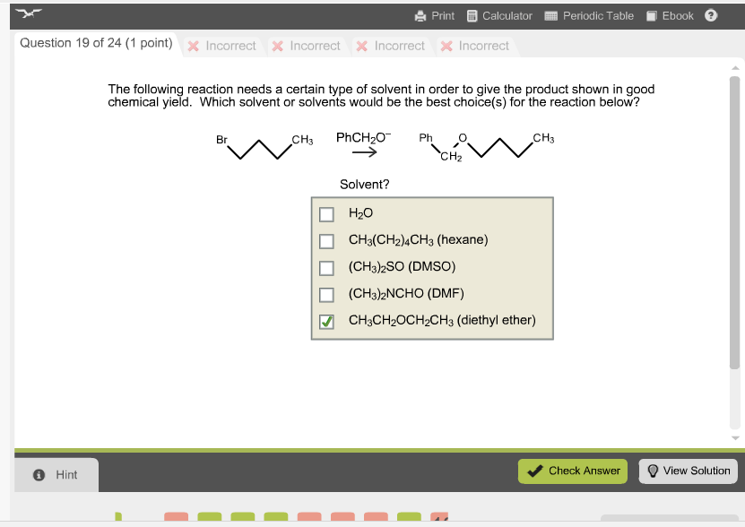Solved The following reaction needs a certain type of | Chegg.com