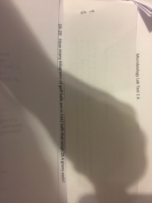 Solved How many kilograms of golf balls are in 5342 balls