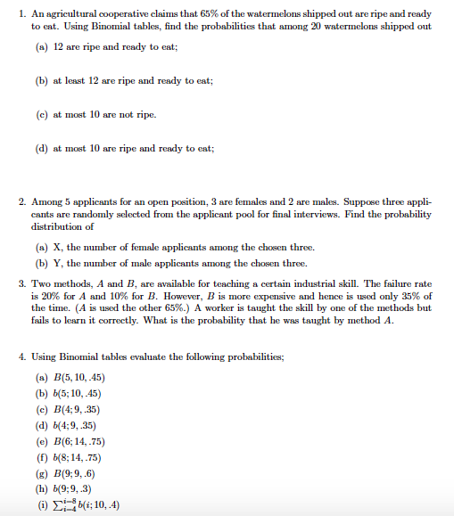 Solved 1. An agricultural cooperative claims that 65% of the | Chegg.com