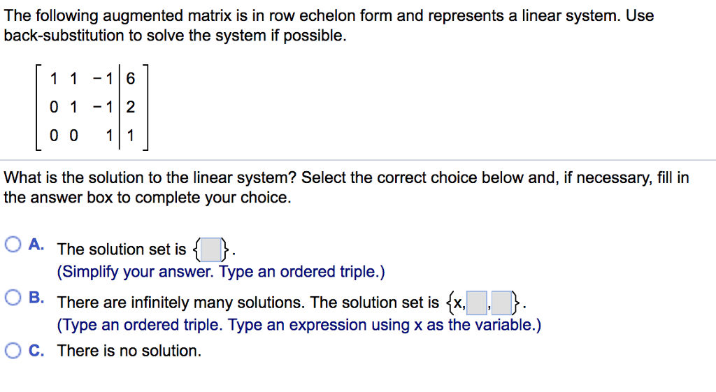 solved-the-following-augmented-matrix-is-in-row-echelon-form-chegg