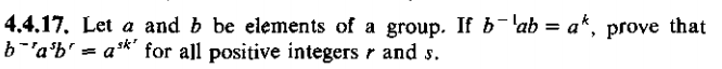Solved Let A And B Be Elements Of A Group . If B^-1ab=a^k, | Chegg.com