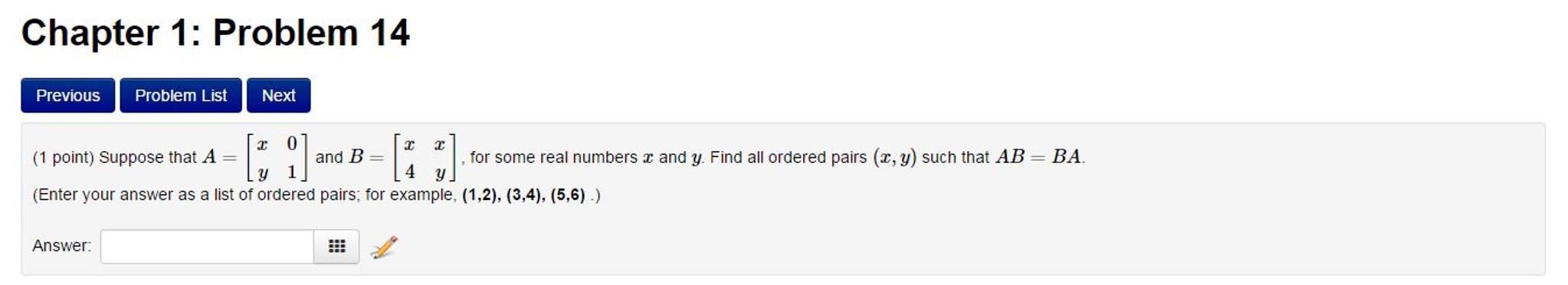 Solved Suppose That A = And B = , For Some Real Numbers | Chegg.com