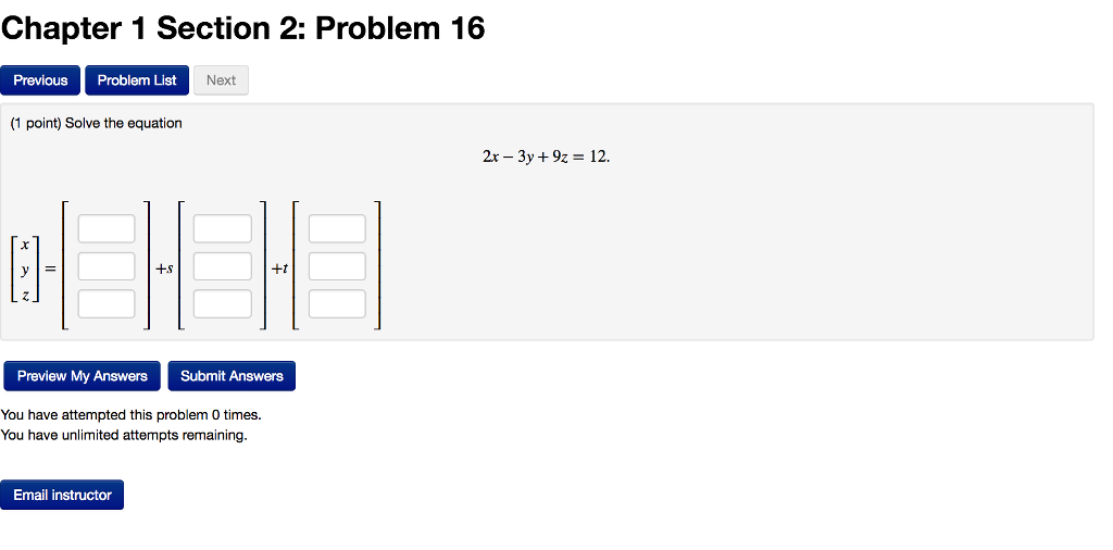 Solved Chapter 1 Section 2: Problem 16 PreviouS Problem List | Chegg.com