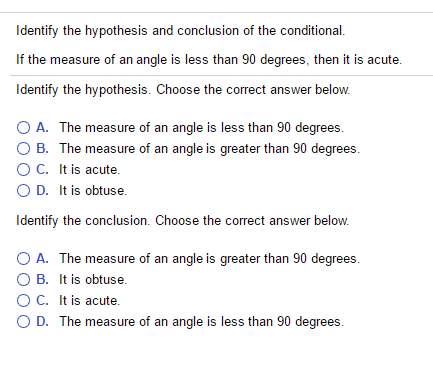 hypothesis and conclusion questions and answers