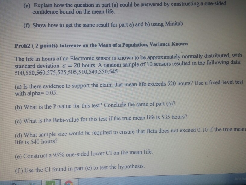 Solved Explain how the question in part (a) could be