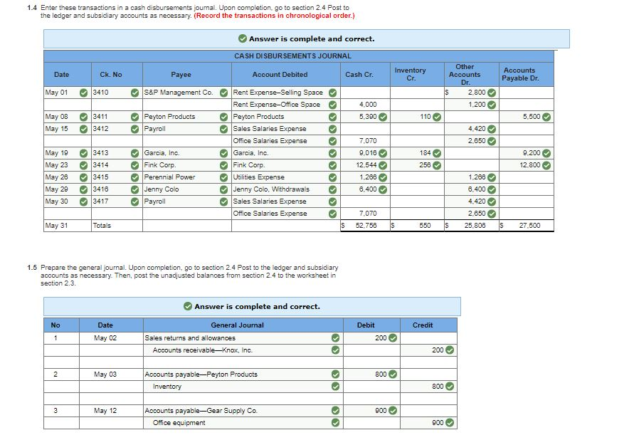 Solved 1.1 Enter these transactions in a sales journa. Upon