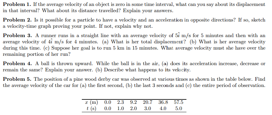 solved-if-the-average-velocity-of-an-object-is-zero-in-some-chegg