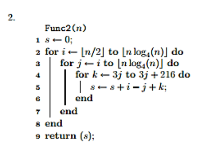Solved Give the asymptotic running time of each the | Chegg.com