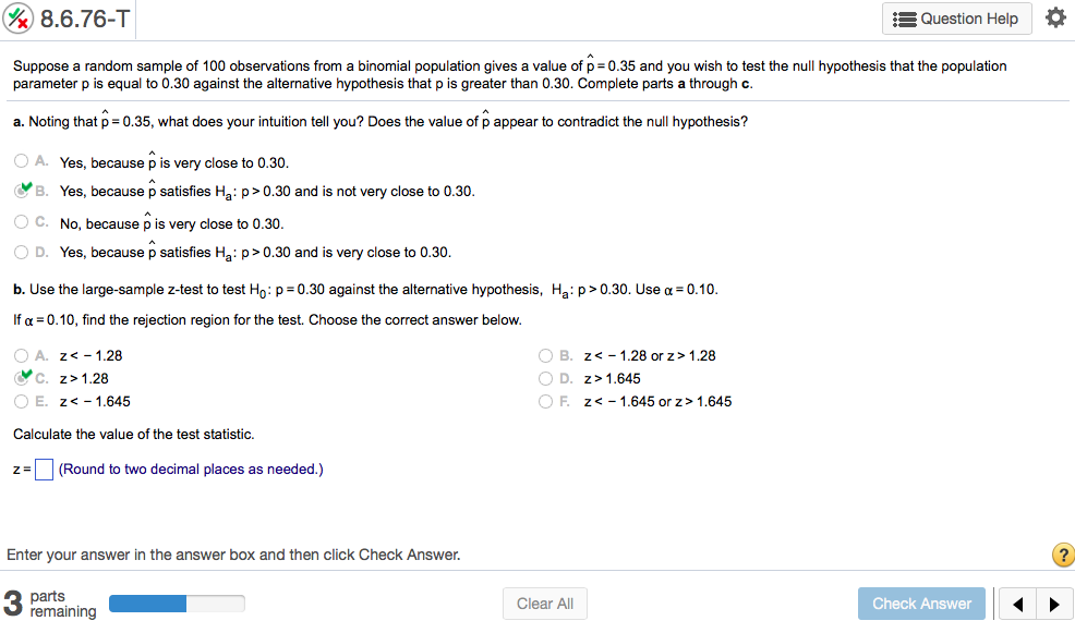 Solved & 8.6.76-T Question Help Suppose a random sample of | Chegg.com