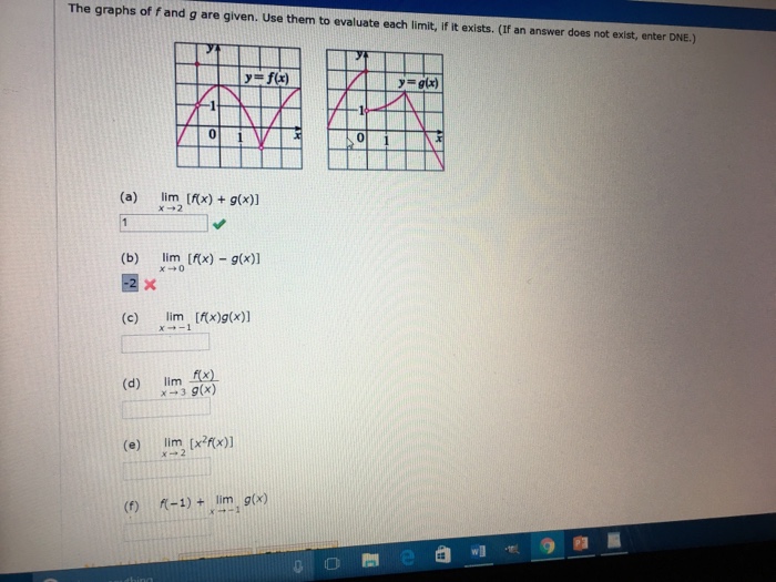 Solved The graphs of f and g are given. Use them to evaluate | Chegg.com