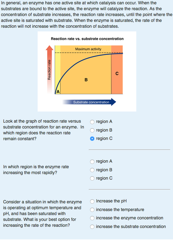 Solved In General, An Enzyme Has One Active Site At Which...