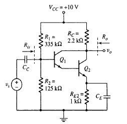 Solved: For Each Transistor The Parameters Are Beta = 100 ... | Chegg.com