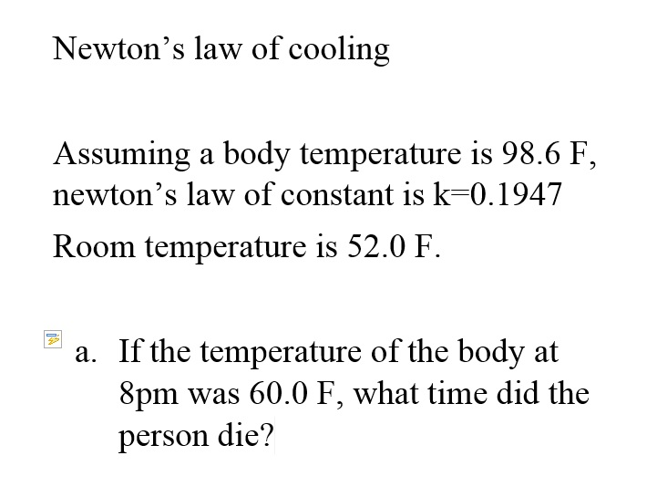 newton's law of cooling common core algebra 2 homework answers