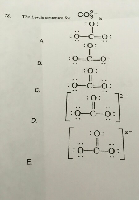 Co3 2 Lewis Structure