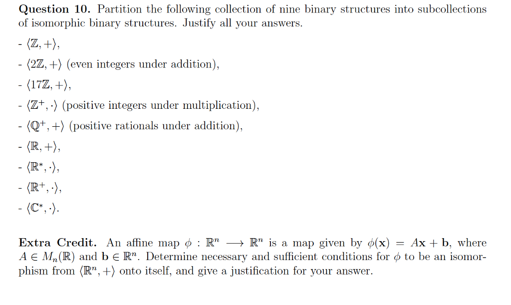 Solved Partition the following collection of nine binary | Chegg.com