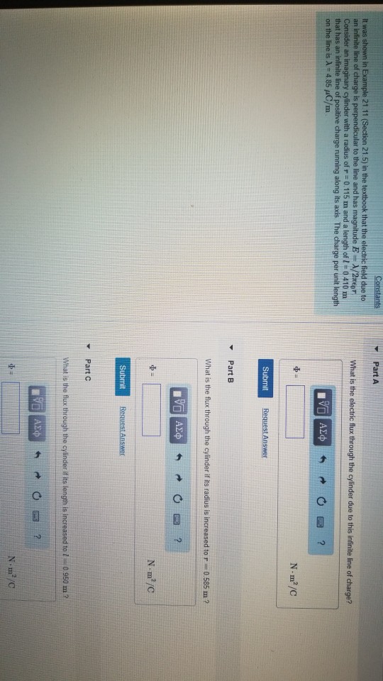 Solved Constants Part A It was shown in Example 21.11 | Chegg.com