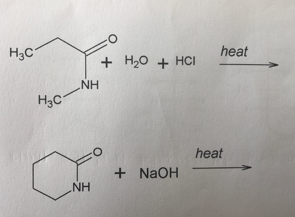 Solved The first should be a carboxylic acid and ammonia and