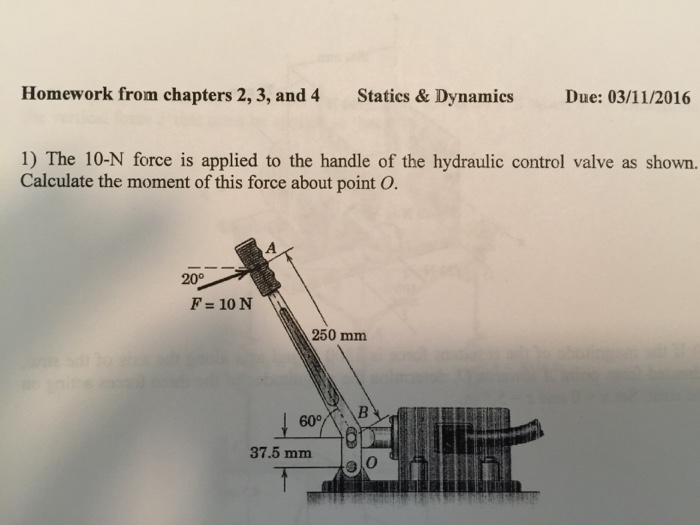 Solved The 10-N force is applied to the handle of the | Chegg.com