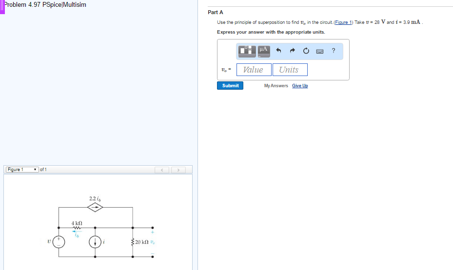 Solved Use The Principle Of Superposition To Find Upsilon O