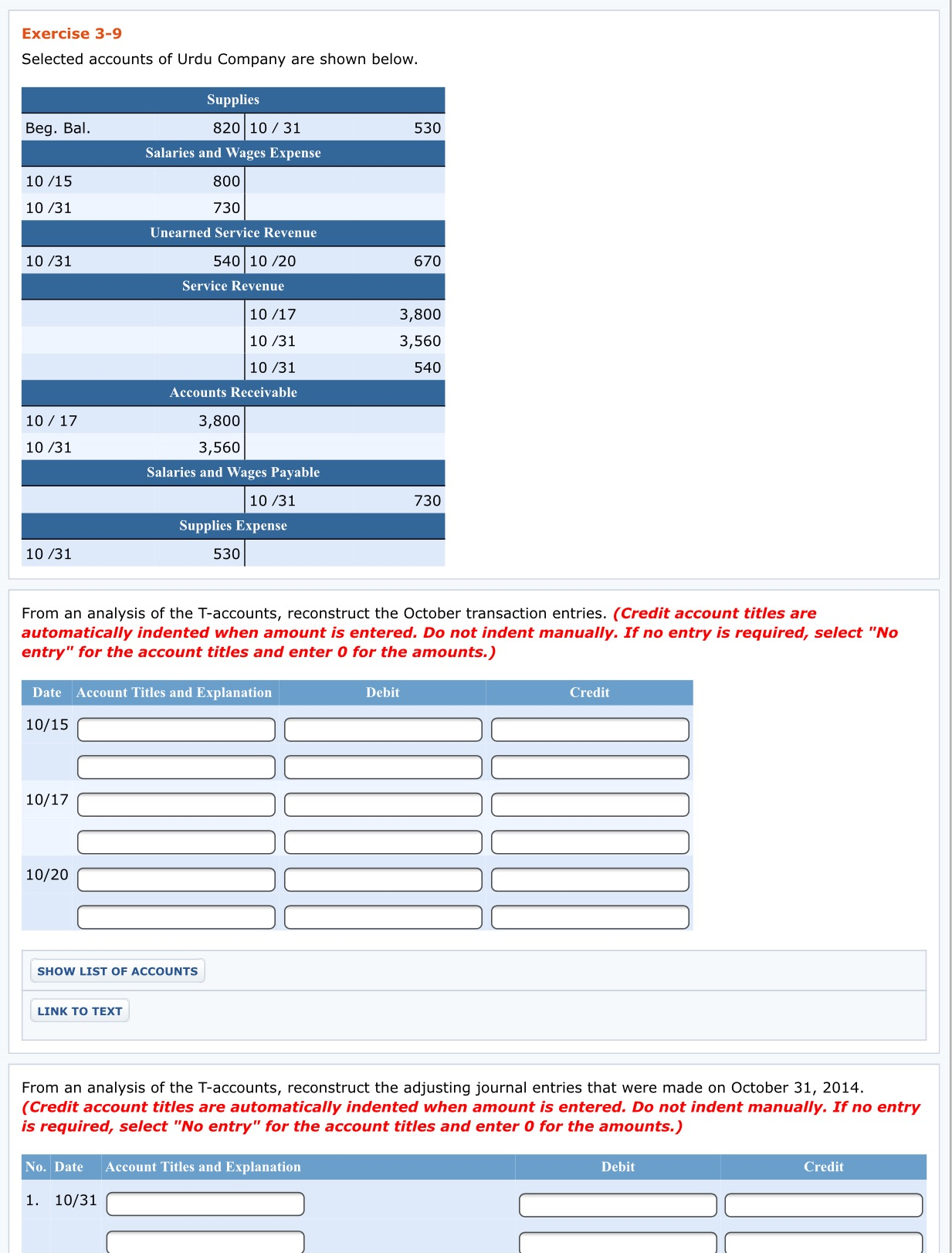Solved Selected accounts of Urdu Company are shown below.