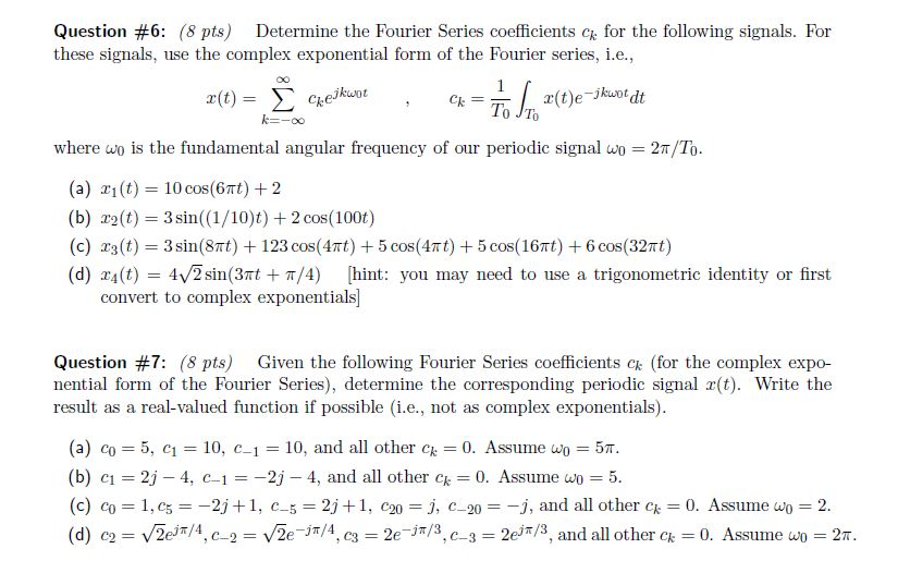 Solved 6) and 7) Please solve them complete, correct and | Chegg.com