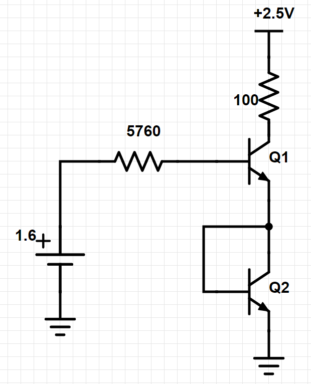 Solved Transistor Q1 Beta = 100 , Vbe(on) = 0.7v , | Chegg.com