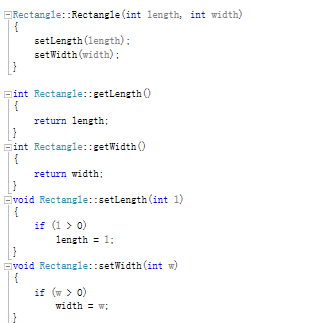 Solved Rectangle Rectangle (int length, int width) setLength | Chegg.com
