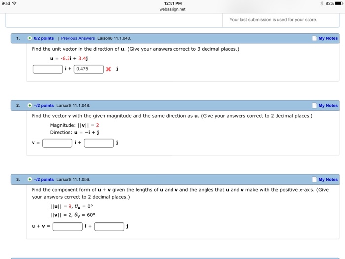 Solved find the unit vector. Can someone tell me how to get | Chegg.com