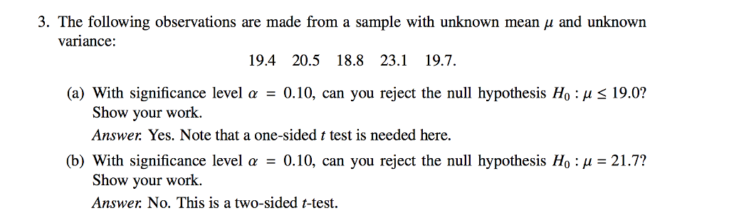 Solved 3. The Following Observations S Are Made From A | Chegg.com