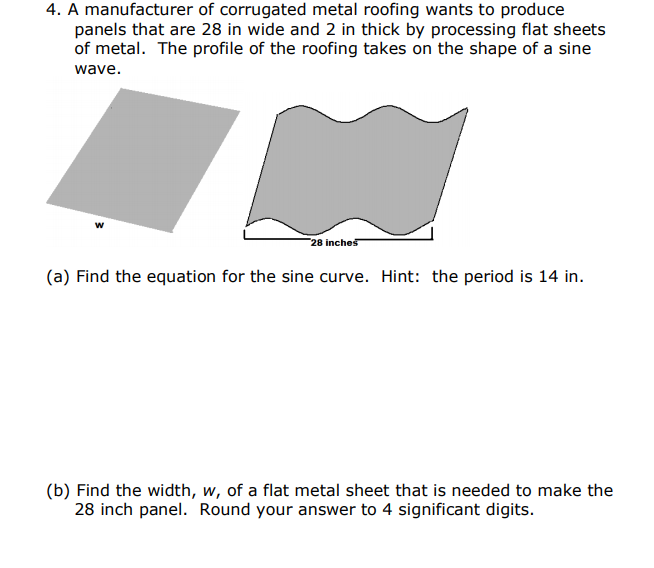 Solved panels that are 28 in wide and 2 in thick by | Chegg.com