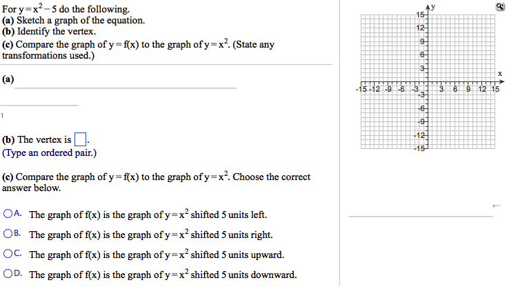 Solved For Y X2 5 Do The Following Sketch A Graph Of Chegg Solved For Y X2 5 Do The Following Sketch A Graph Of Chegg