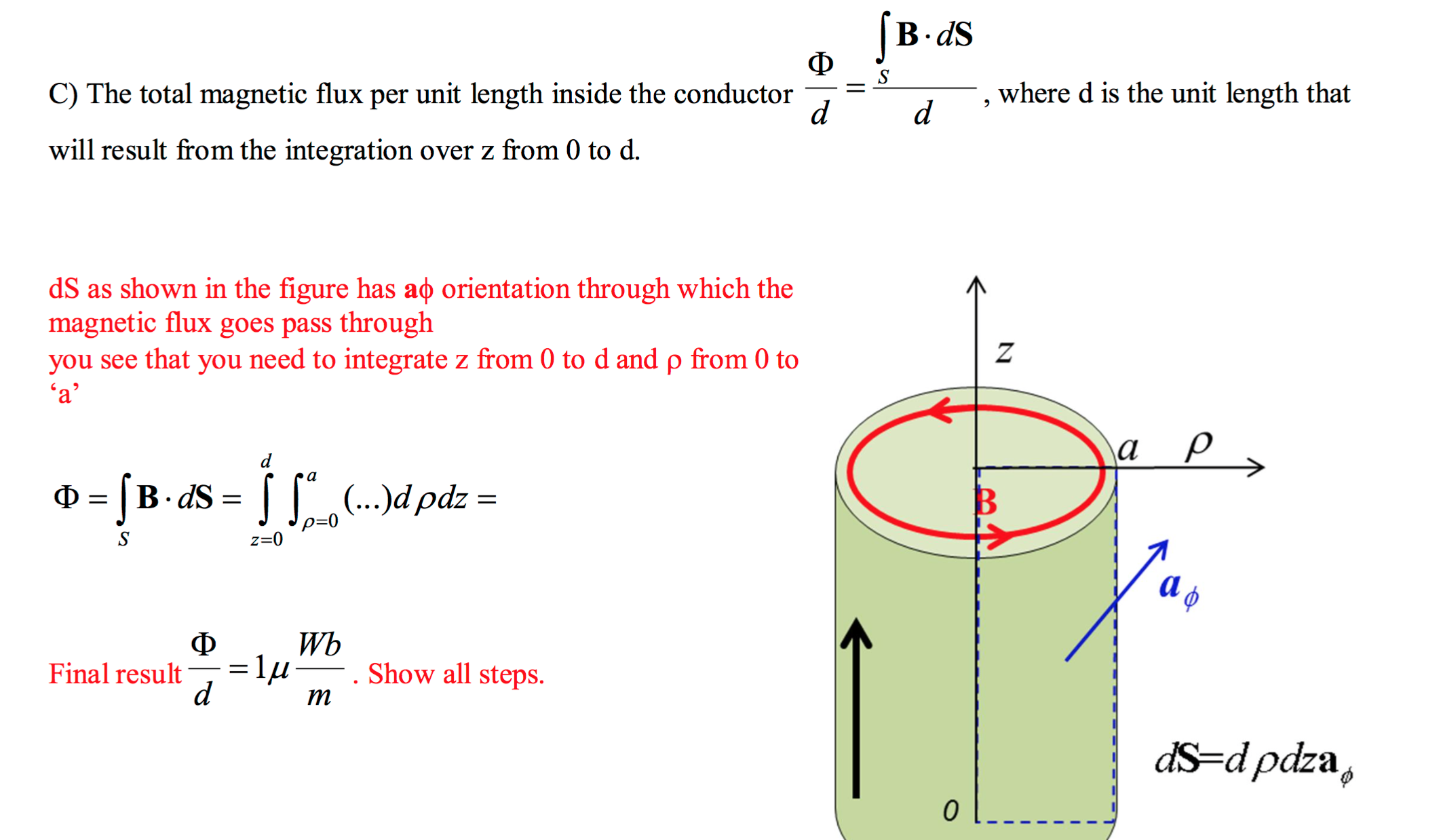 the-total-magnetic-flux-per-unit-length-inside-the-chegg