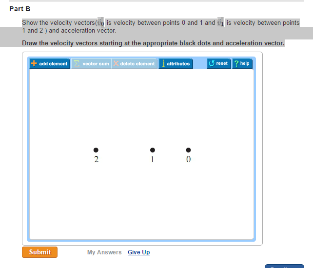 Solved Part B Show The Velocity Vectors(o Is Velocity | Chegg.com