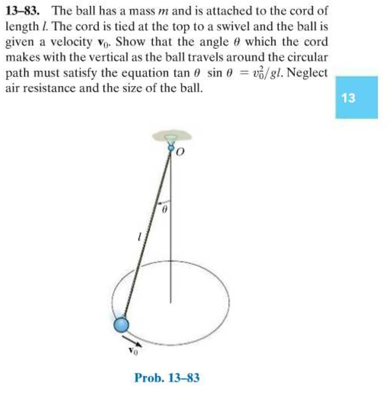 Solved The ball has a mass m and is attached to the cord of | Chegg.com