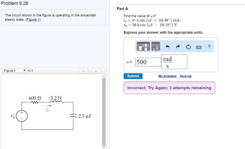 Solved The circuit shown in the figure is operating in the | Chegg.com