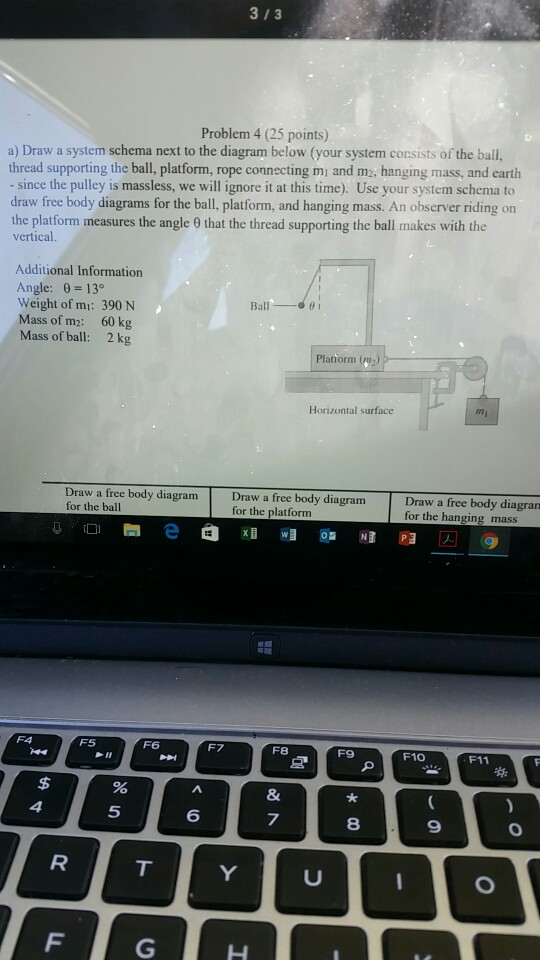 Solved 3 /3 Problem 4 (25 points) a) Draw a system schema | Chegg.com