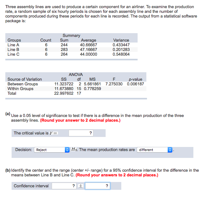 Solved Three assembly lines are used to produce a certain