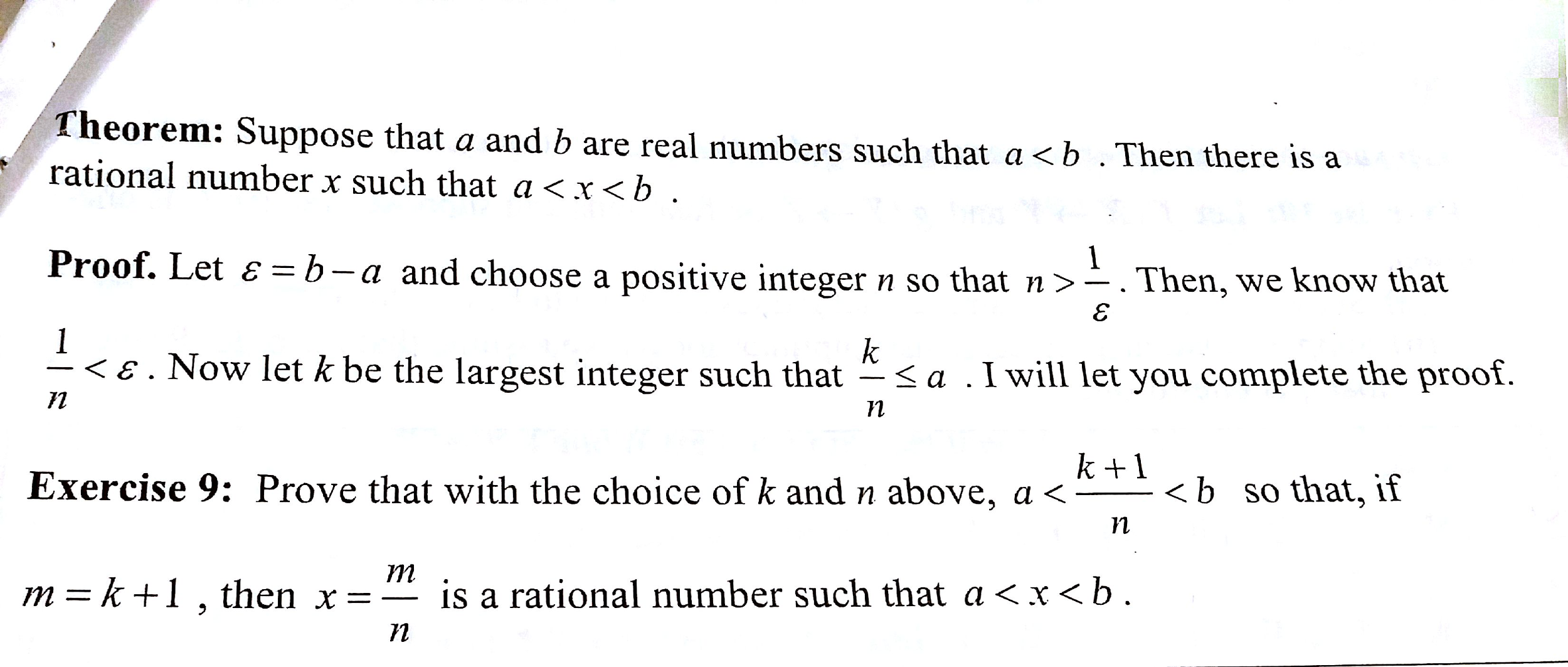 Solved Suppose That A And B Are Real Numbers Such That A