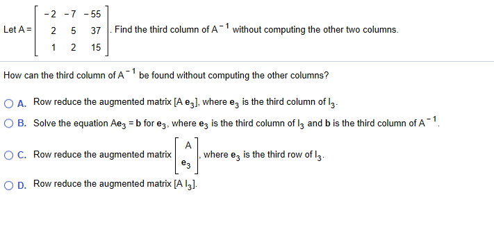 Solved 2 55 5 1 2 15 Let A 2 37 Find the third Chegg