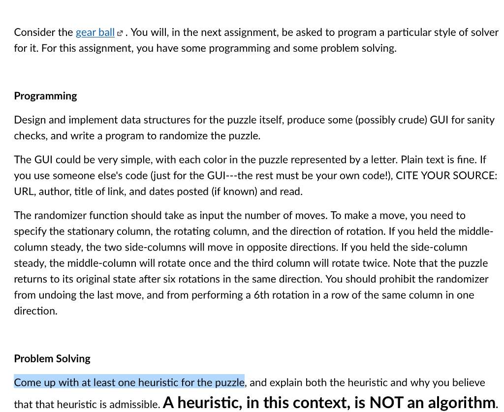 Solved Consider the gear ball. You will, in the next