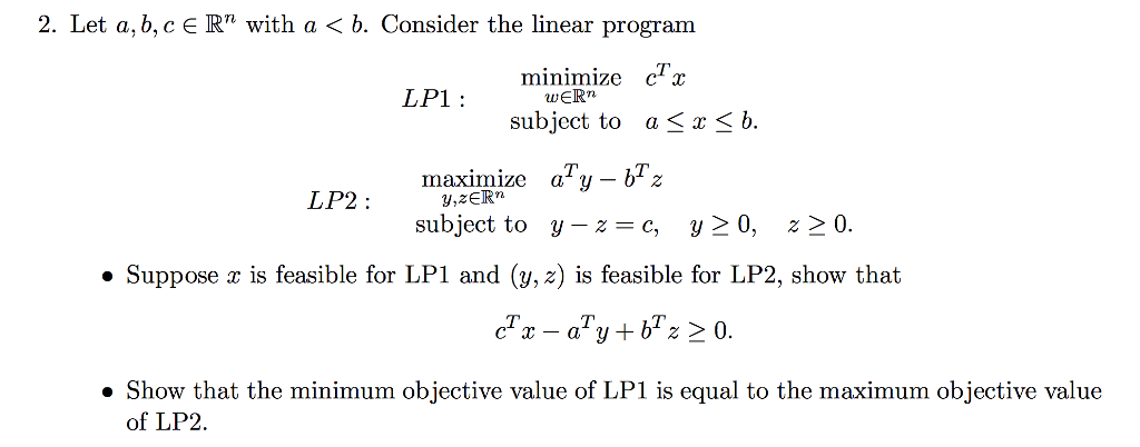 Solved 2. Let A, B,c ER" With A