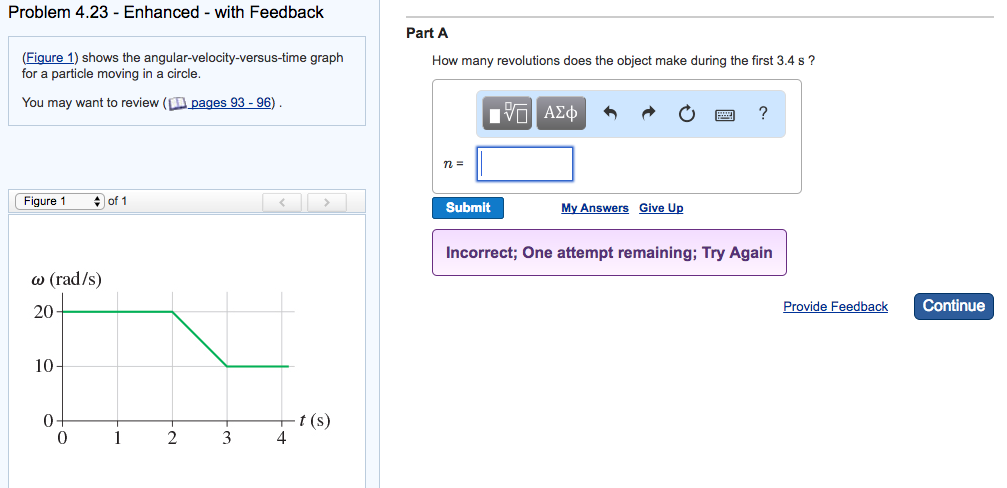 Solved Figure 1 Shows The Angular Velocity Versus Time 4851