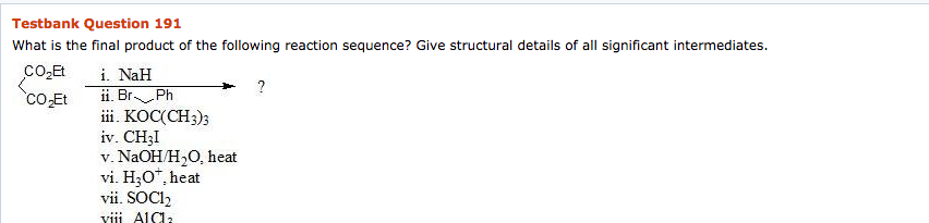 Solved What is the final product of the following reaction | Chegg.com